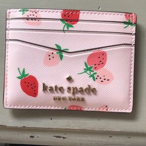 Kate spade strawberry card holder